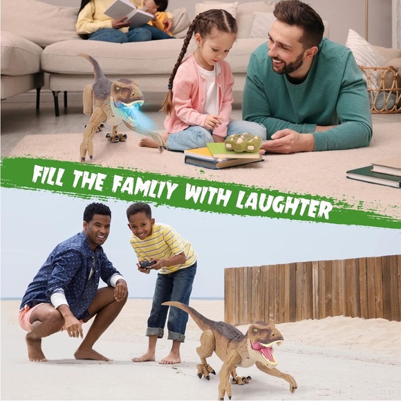 VERTOY Remote Control Dinosaur.. Roaring, Spray, Light, Touch Sensing(NWT) - Picture 6 of 8